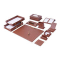 14-Piece Office Desk Organizer Set with Document Tray, Desk Pad, Mouse Pad and Desktop Accessories for Home or Office